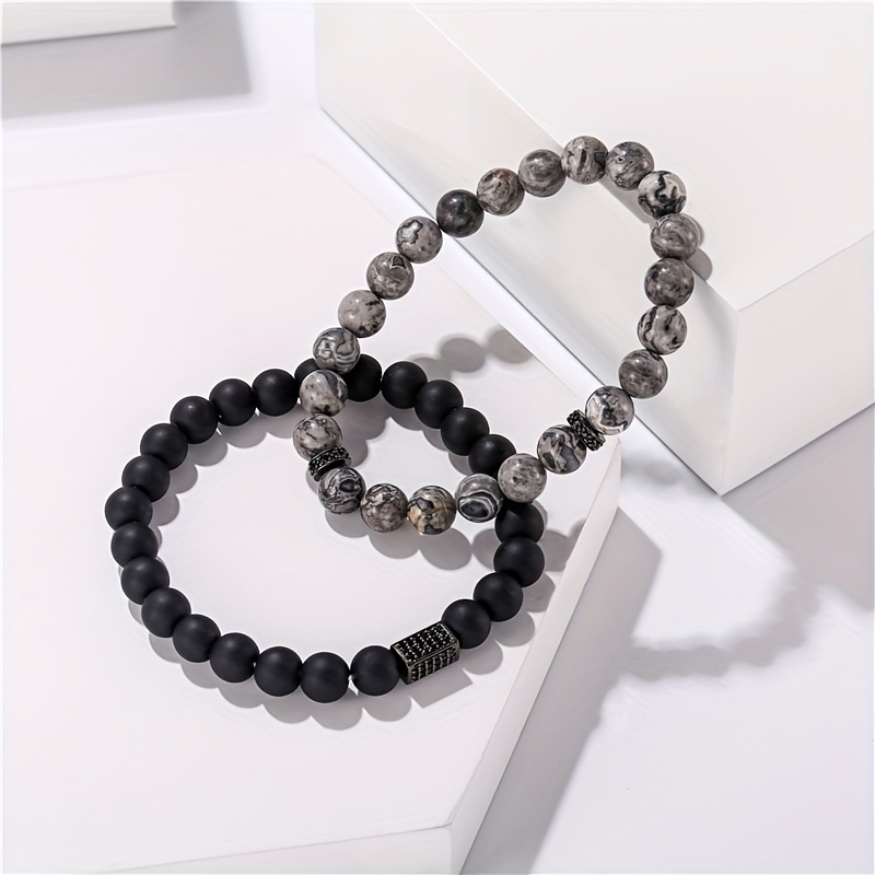 Map Stone Crown Bracelet
